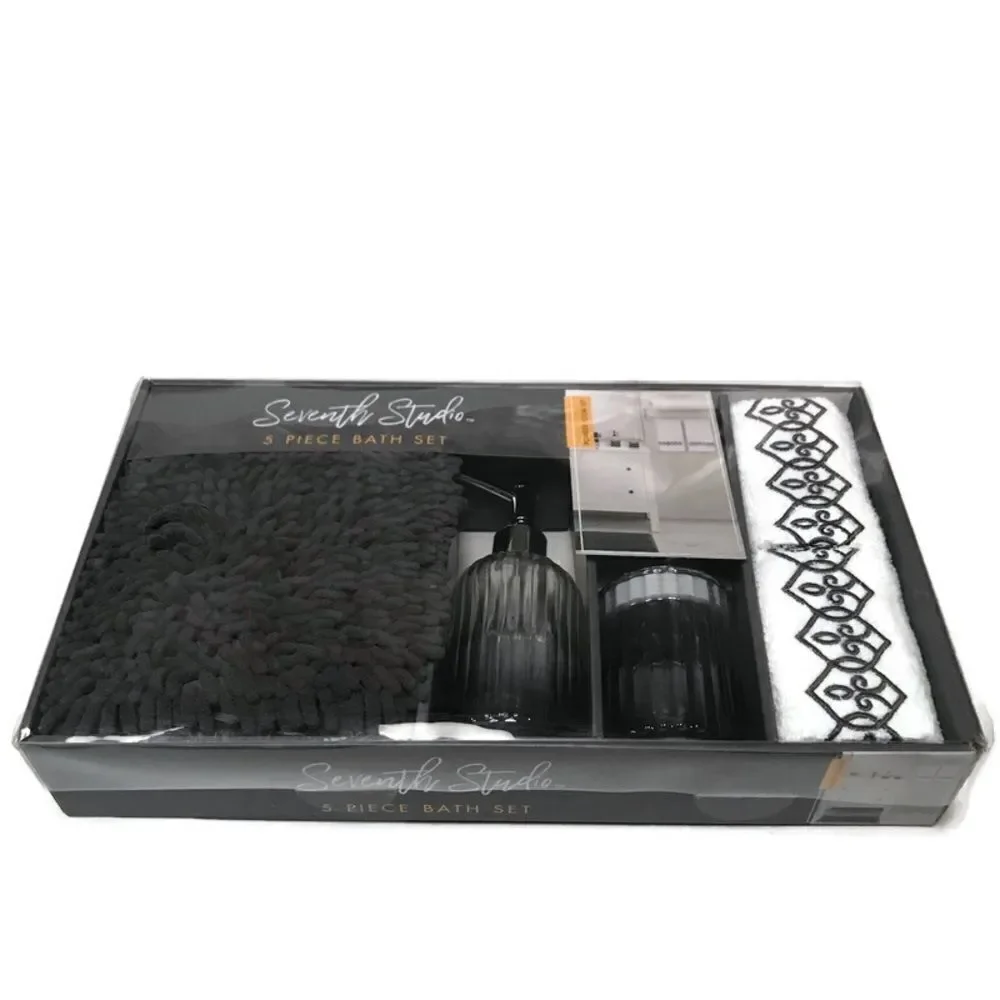 Macy’s Seventh Studio five piece bath set - Picture 2 of 5